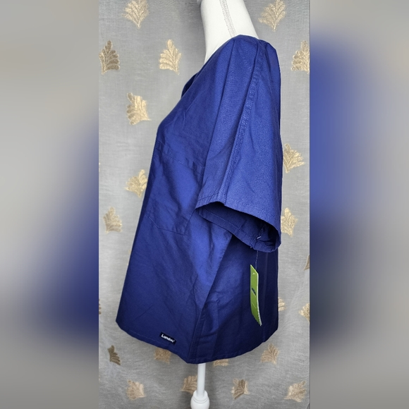 LANDAU Essential UNISEX Reversible Scrub Top.Size Large - Picture 3 of 10